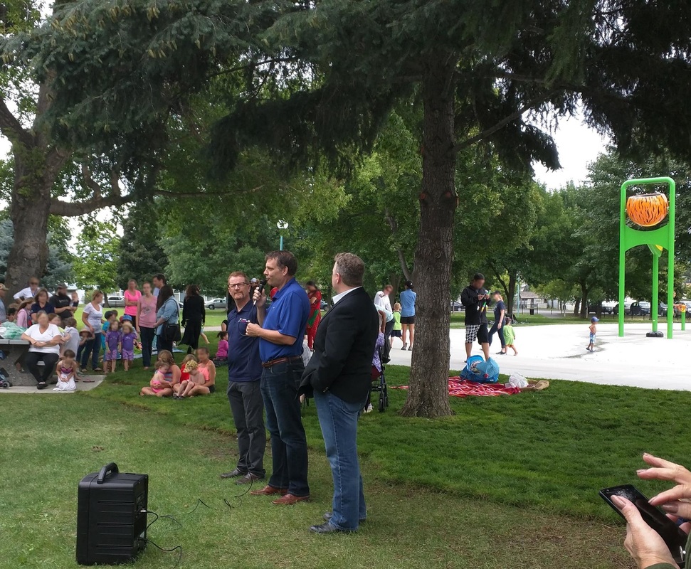 Kamloops McDonald Park Splash Pad ribbon cutting ceremony North Shore Community