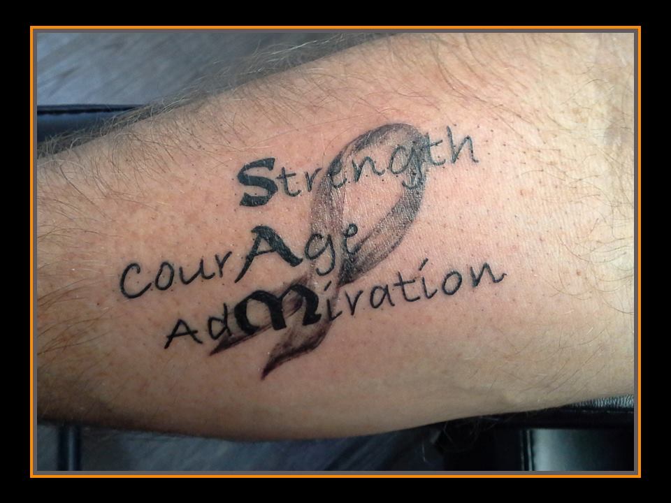 tattoo sam strength courage admiration