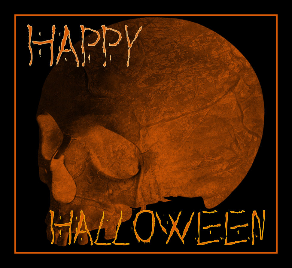 happy halloween dolly's skin art kamloops tattoo orange skull october 21 All Hallows Eve