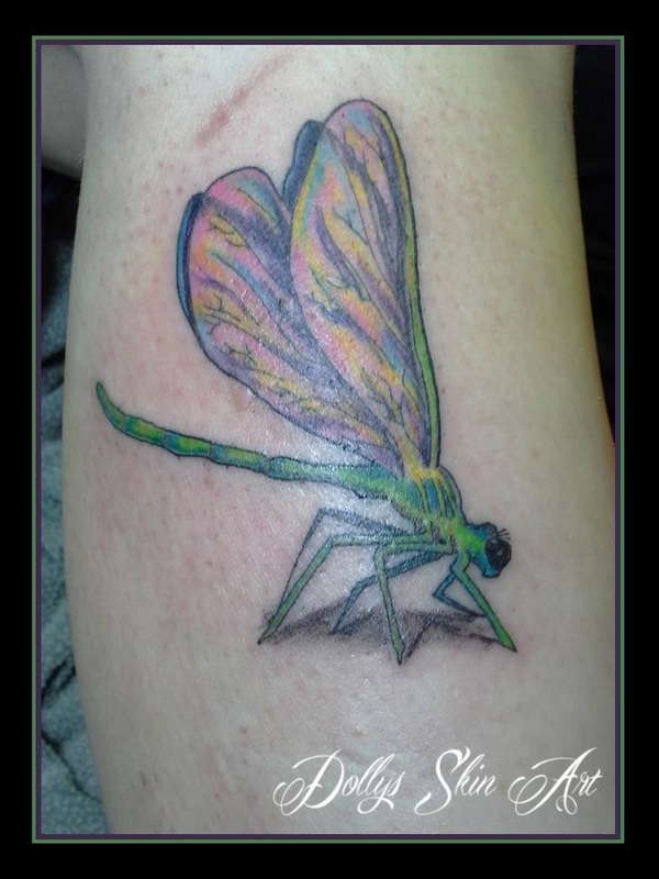 dragonfly tattoo colour