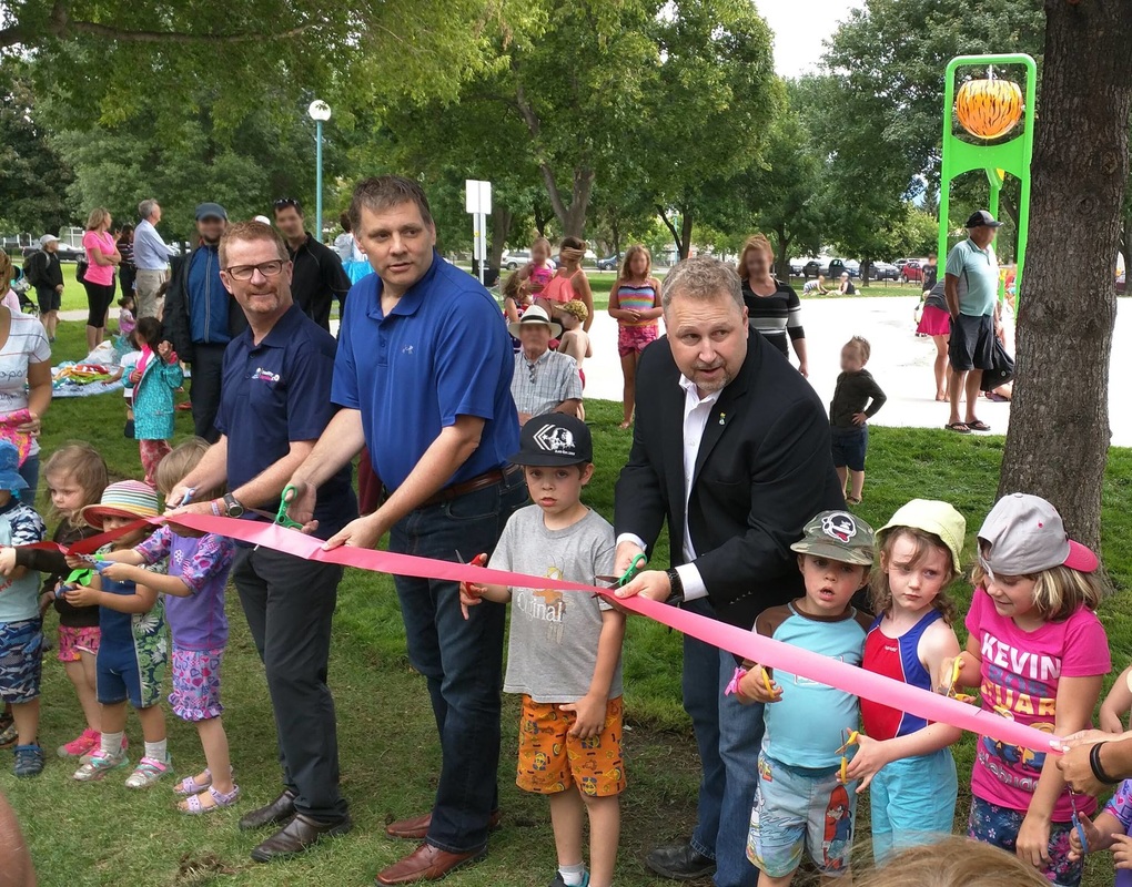Kamloops McDonald Park Splash Pad ribbon cutting ceremony North Shore Community