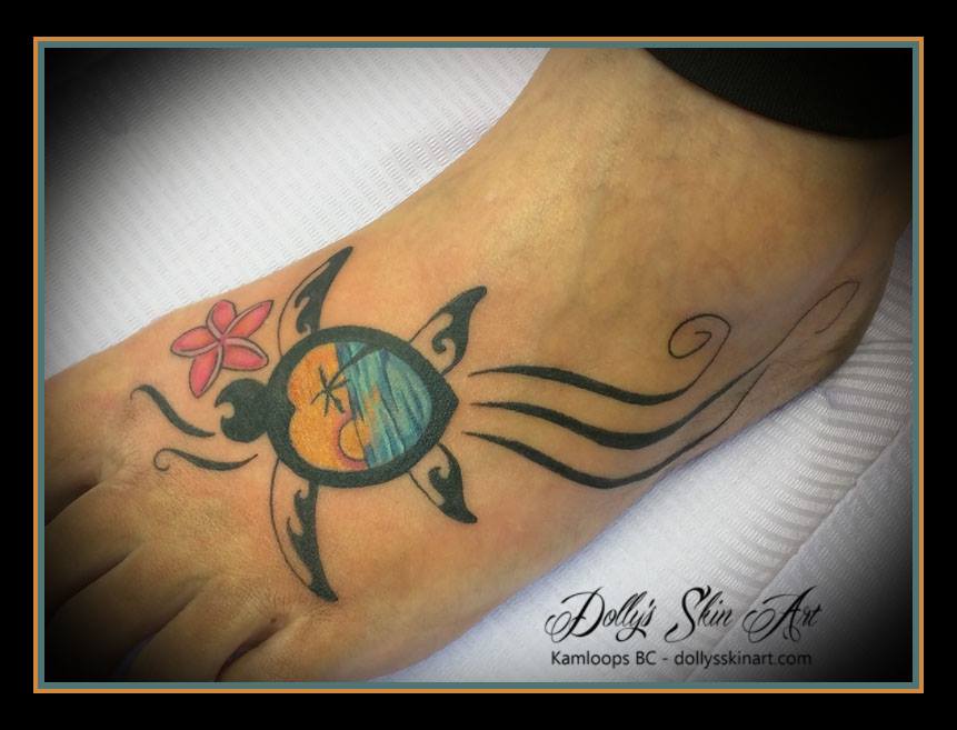 A little bit of Hawaii for Melissa - Dolly's Skin Art Tattoo Kamloops BC