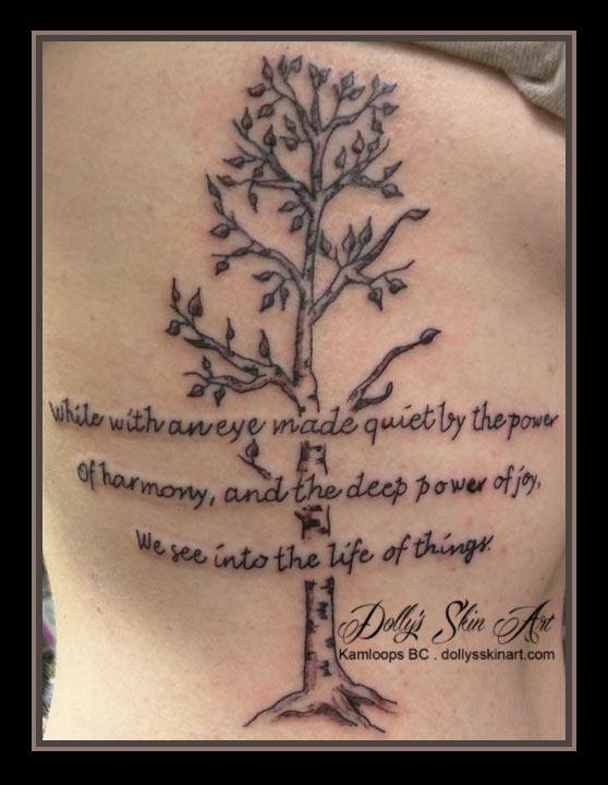 desirays birch tree font tattoo
