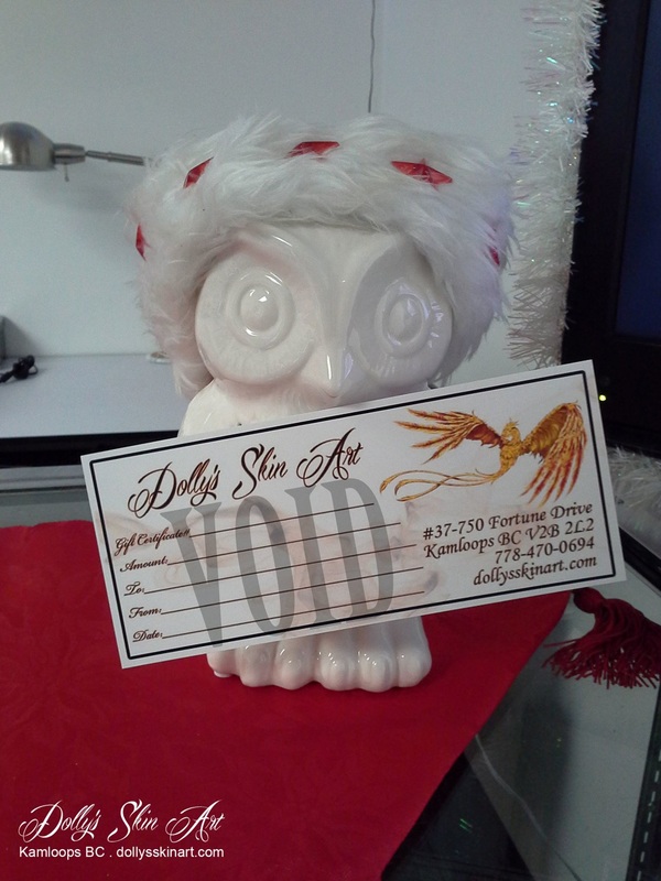 dolly's skin art gift certificate hoot