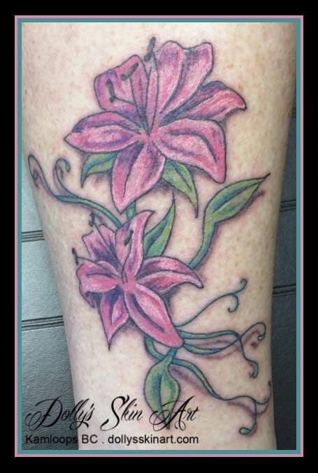 donna's lillies tattoo