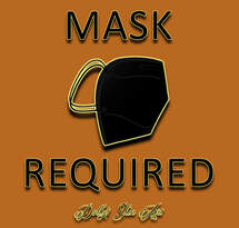 Masks will still be required to be worn at all times while in the studio