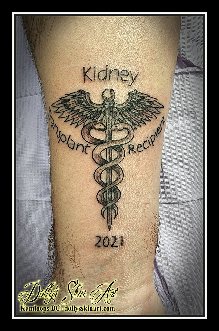 Randall's medicalert tattoo - Dolly's Skin Art Tattoo Kamloops BC