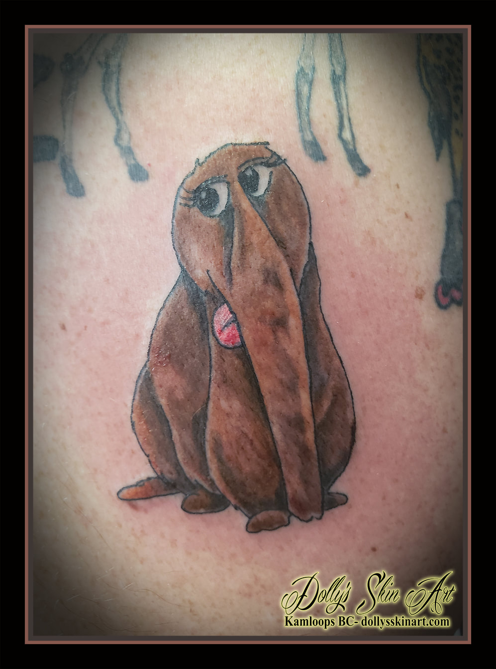 Aloysius Snuffleupagus tattoo Sesame Street Snuffy PBS mammoth tattoo kamloops dolly's skin art