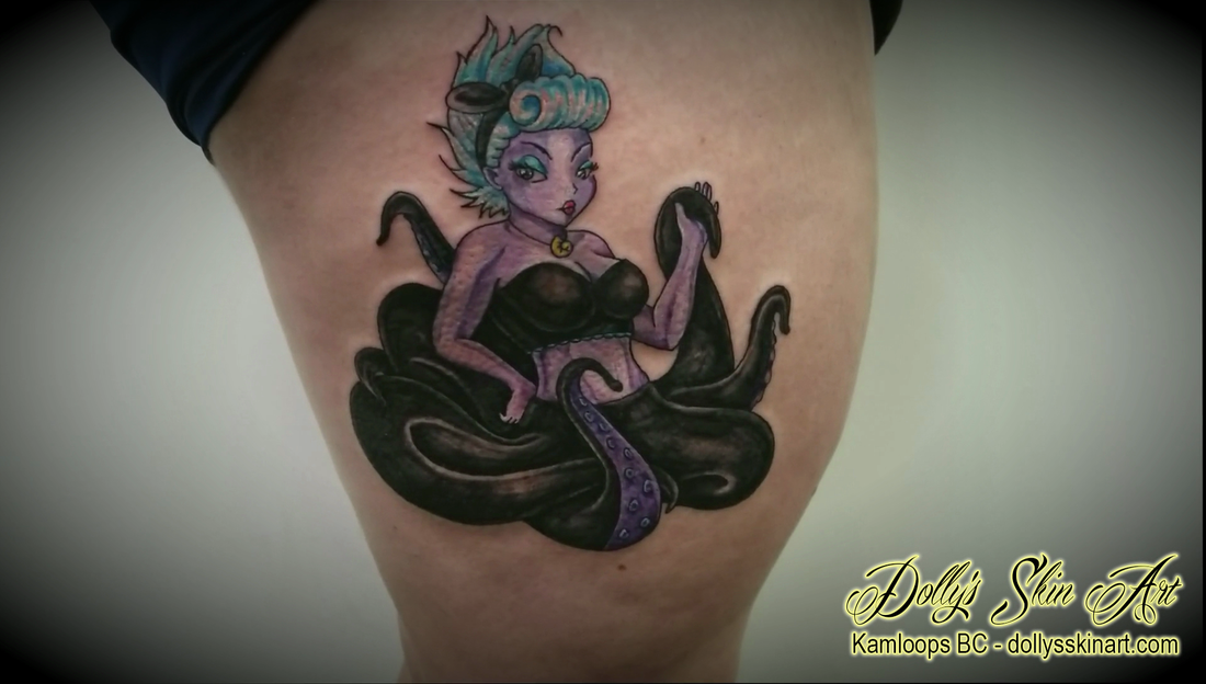 Christine's Pin Up Ursula Tattoo From The Little Mermaid