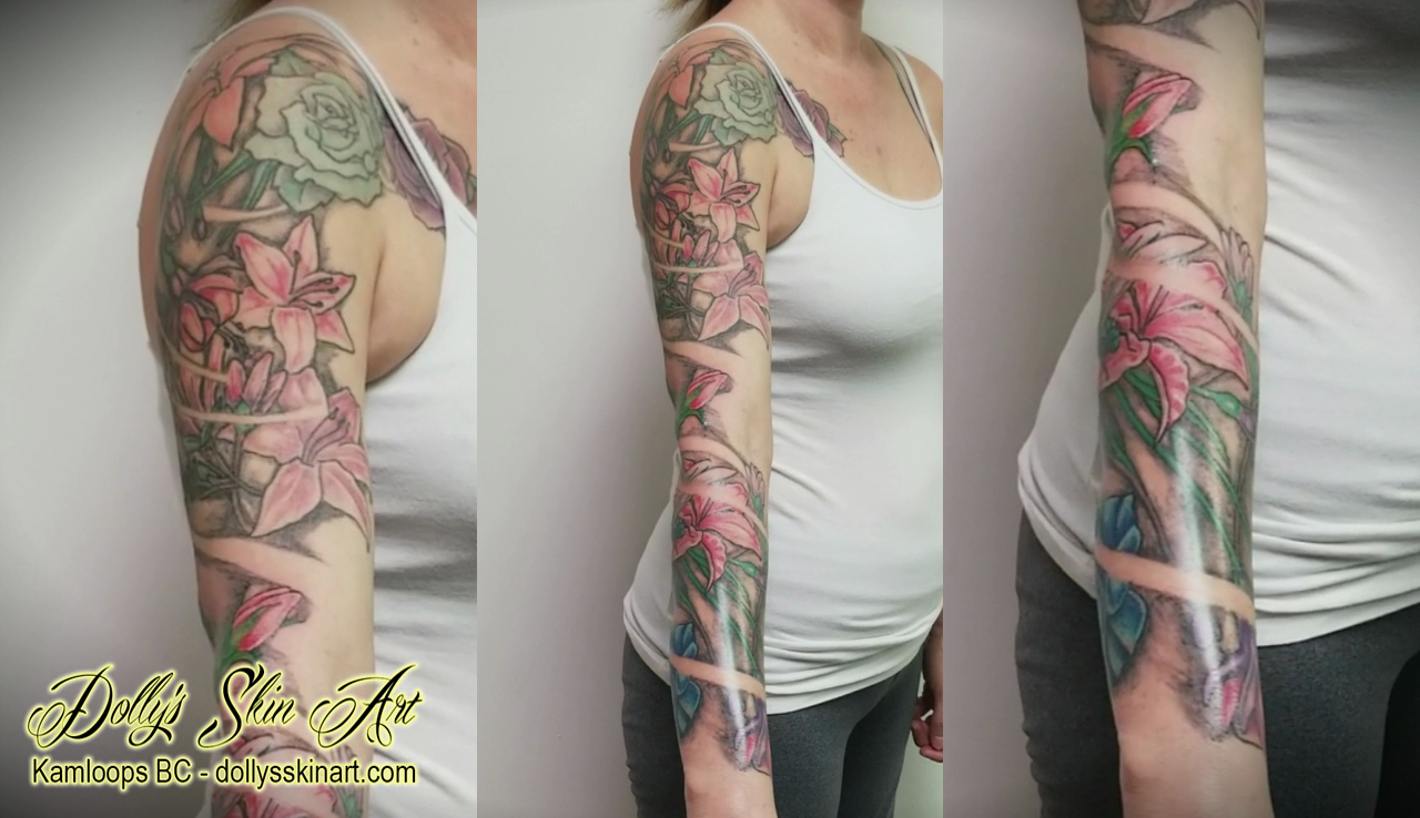 Charmaine's Floral Sleeve Tattoo